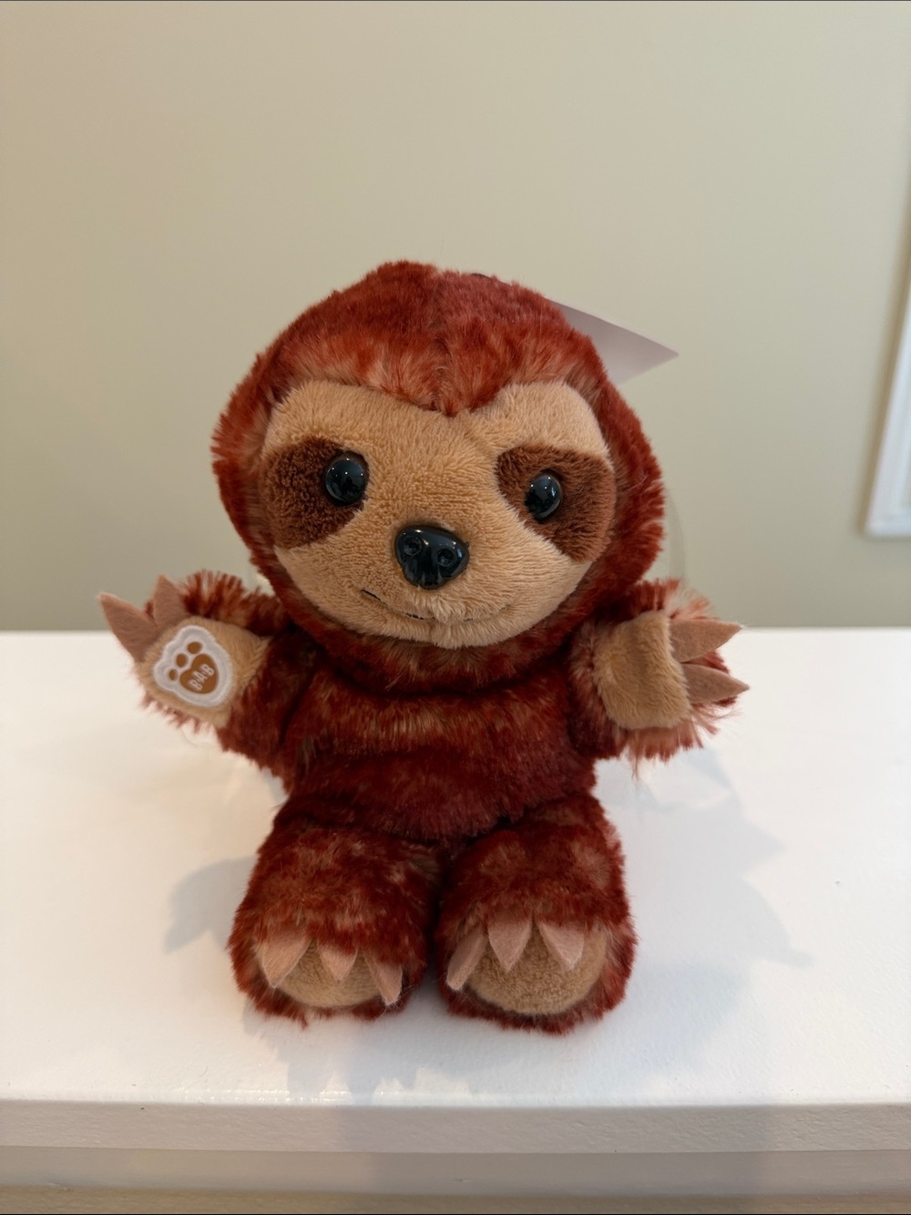 NWT 7” Build-A-Bear Mini Beans Plush - BROWN SLOTH